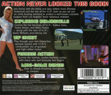 V.I.P. (US) box cover back